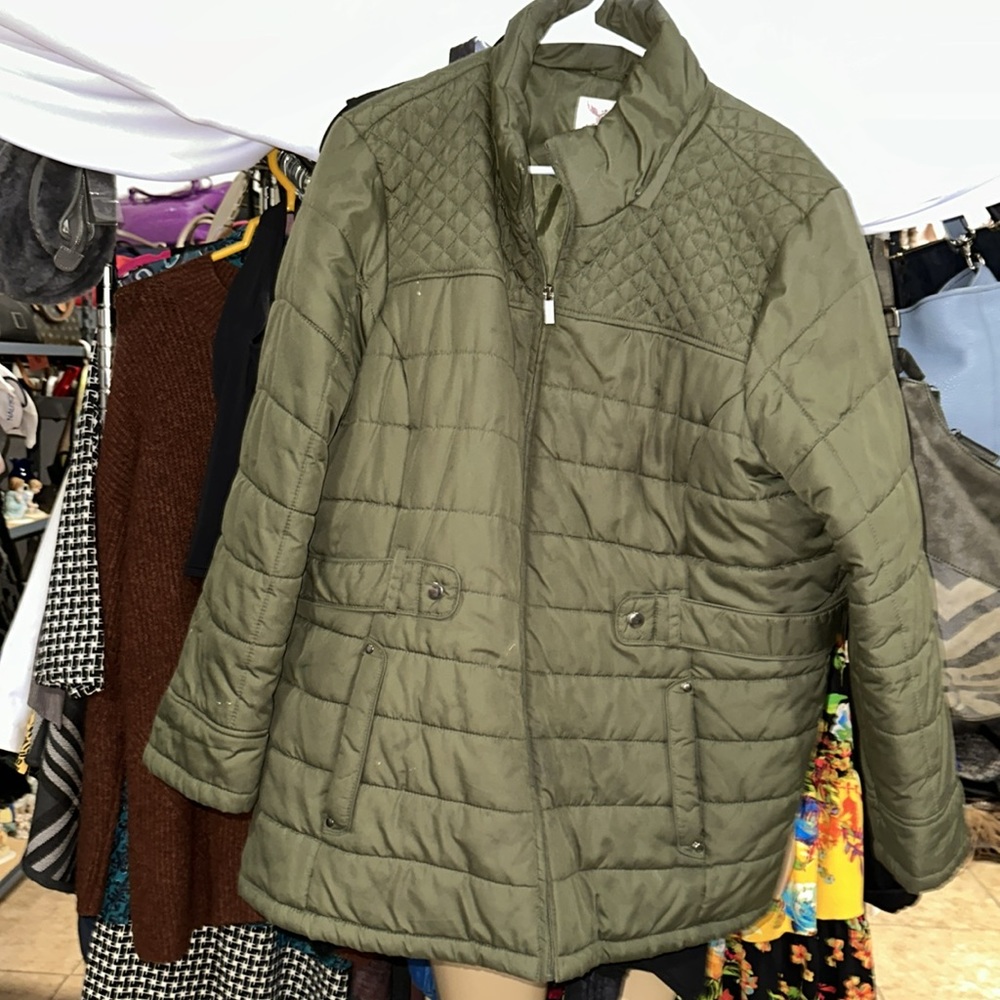 Faded Glory size 2X olive green coat